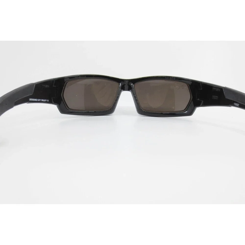 DVX Wiley X Sunglasses Black Wrap Rectangular Frame Z87-2 1306Z Next Sport Mens